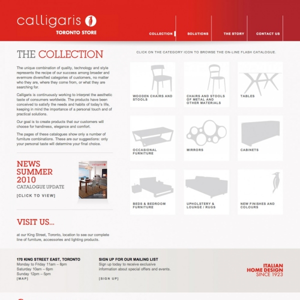 Catalog layout